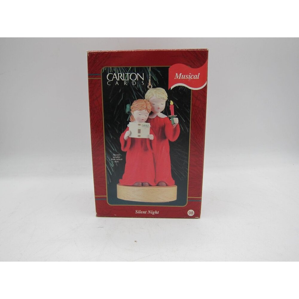 Carlton Cards Musical Silent Night Carolers Figurine With Batteries